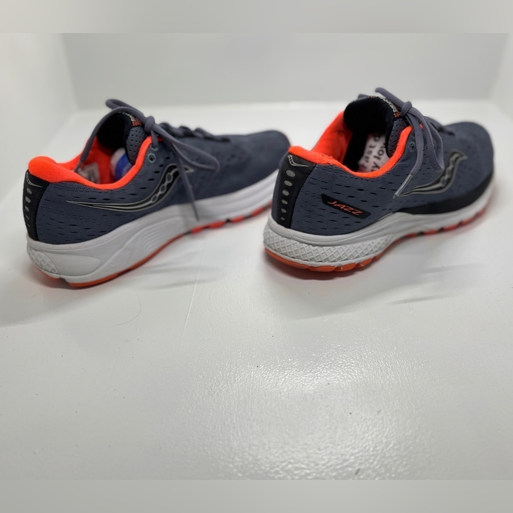 Saucony Jazz 20 Running Shoes Men’s Size 8 Gray Orange Athletic Trainer Sneakers - Picture 6 of 12